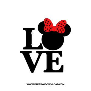 Disney Love 3 SVG & PNG, SVG Free Download, svg files for cricut, svg files for Silhouette, mickey mouse svg, disney svg