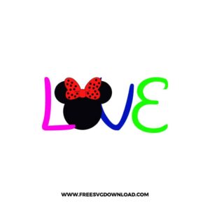 Disney Minnie Love Cricut Free SVG File