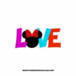 Disney Love 5 SVG & PNG, SVG Free Download, svg files for cricut, svg files for Silhouette, mickey mouse svg, disney svg
