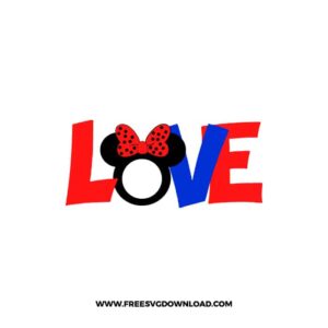 Disney Minnie Love Free SVG File