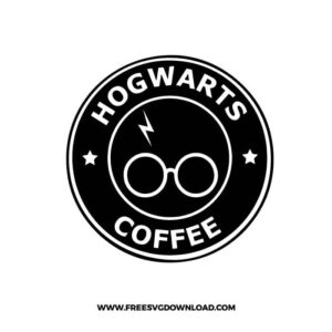 Hogwarts Coffee Starbucks Free SVG File