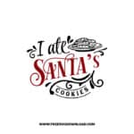 I ate Santa's cookies SVG & PNG, SVG Free Download, svg files for cricut, christmas free svg, christmas ornament svg