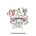 Lit as a Christmas tree SVG & PNG, SVG Free Download, svg files for cricut, christmas free svg, christmas ornament svg