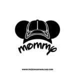 Mickey Family Cap Mummy SVG & PNG, SVG Free Download, svg files for cricut, svg files for Silhouette, mickey mouse svg, disney svg