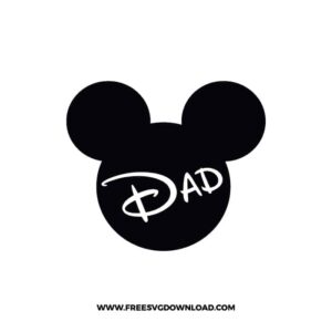 Mickey Family Dad SVG cut file