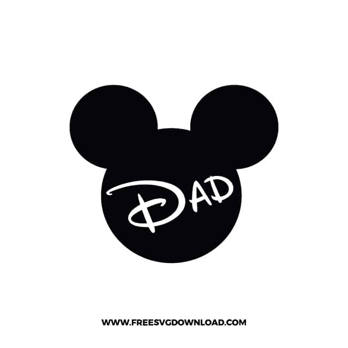 Mickey Family Dad SVG & PNG, SVG Free Download, svg files for cricut, svg files for Silhouette, mickey mouse svg, disney svg