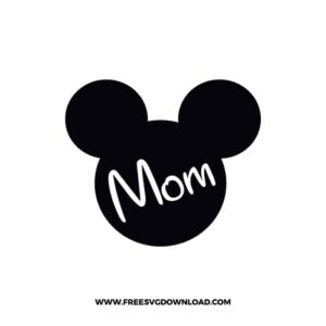 Mickey Family Mom SVG cut file