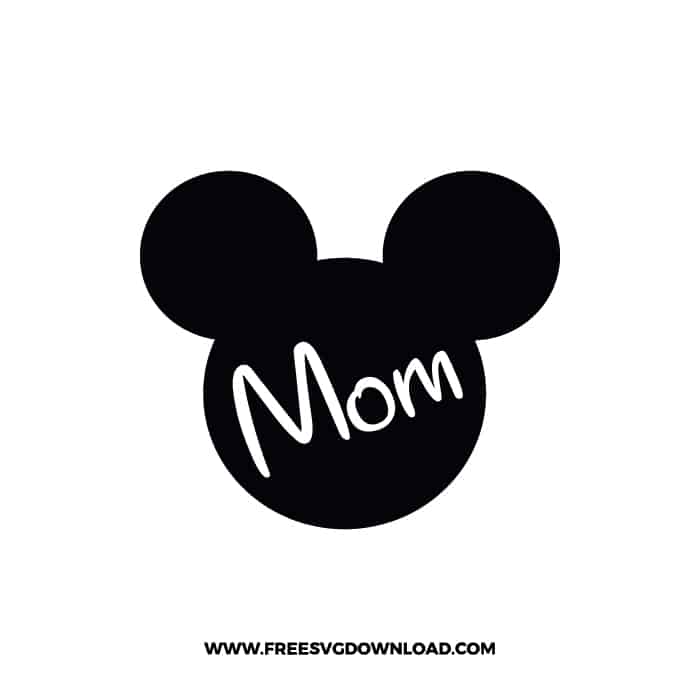 Mickey Family Mom SVG & PNG, SVG Free Download, svg files for cricut, svg files for Silhouette, mickey mouse svg, disney svg