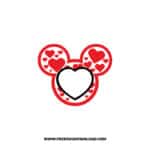Mickey Monogram Hearts Black SVG & PNG, SVG Free Download, svg files for cricut, svg files for Silhouette, mickey mouse svg, disney svg