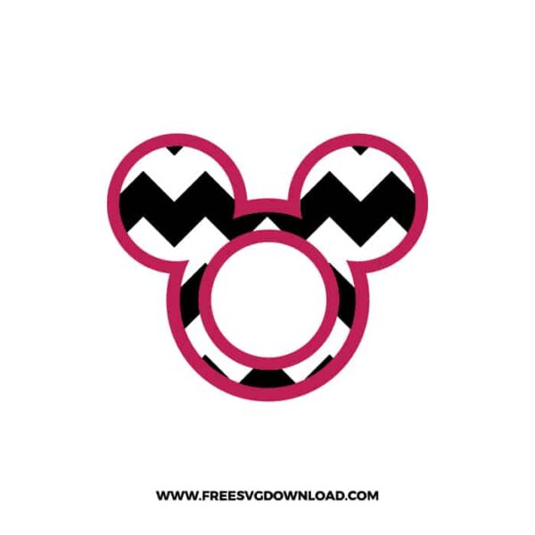Mickey Minnie Monogram Free SVG Files | Free SVG Download