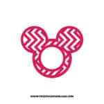 Mickey Monogram Zigzag Pink SVG & PNG, SVG Free Download, svg files for cricut, svg files for Silhouette, mickey mouse svg, disney svg