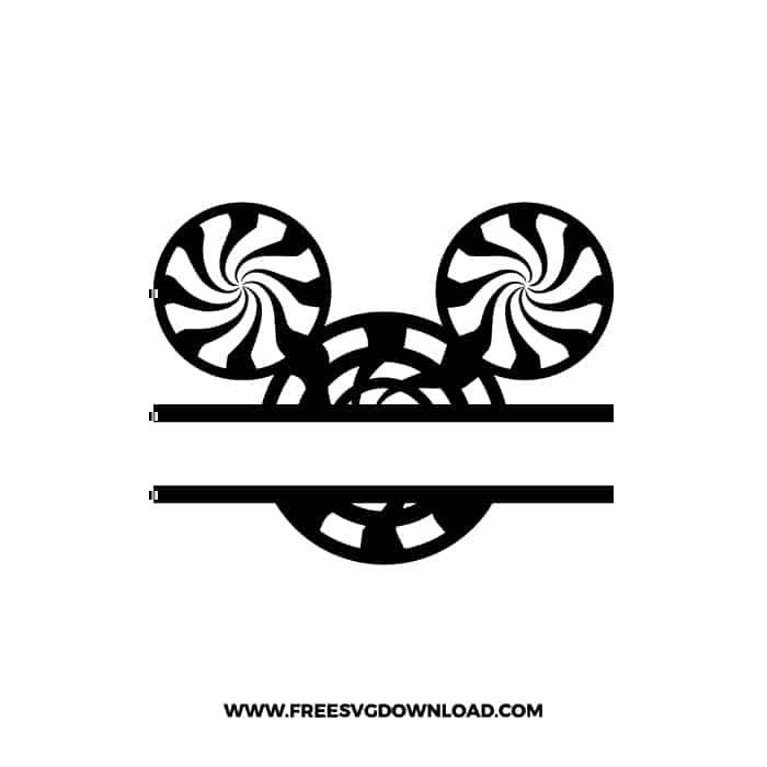 Mickey Split Monogram Monochrome SVG & PNG, SVG Free Download, svg files for cricut, svg files for Silhouette,Mickey mouse svg, disney svg