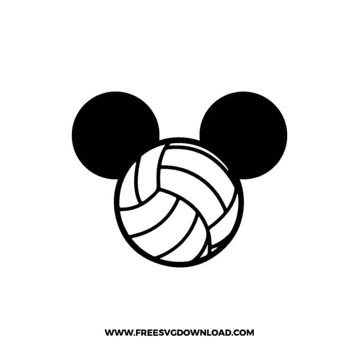 Mickey Volleyball Sports SVG & PNG, SVG Free Download, svg files for cricut, svg files for Silhouette, mickey mouse svg, disney svg