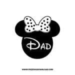 Minnie Family Dad SVG & PNG, SVG Free Download, svg files for cricut, svg files for Silhouette, mickey mouse svg, disney svg