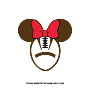 Minnie Football Sports SVG & PNG, SVG Free Download, svg files for cricut, svg files for Silhouette, mickey mouse svg, disney svg