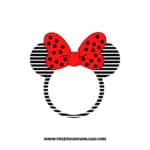 Minnie Monogram Monochrome Lines SVG & PNG, SVG Free Download, svg files for cricut, svg files for Silhouette, mickey mouse svg, disney svg