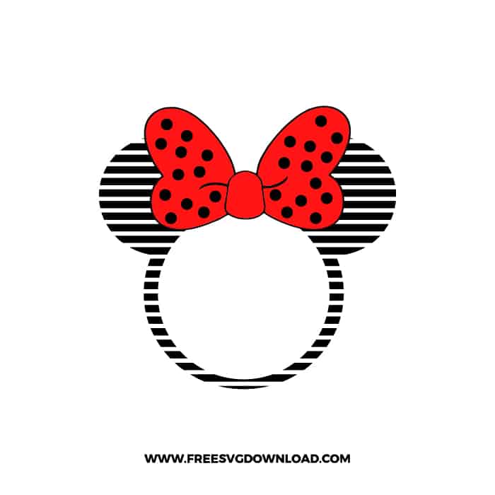 Minnie Monogram Monochrome Lines SVG & PNG, SVG Free Download, svg files for cricut, svg files for Silhouette, mickey mouse svg, disney svg