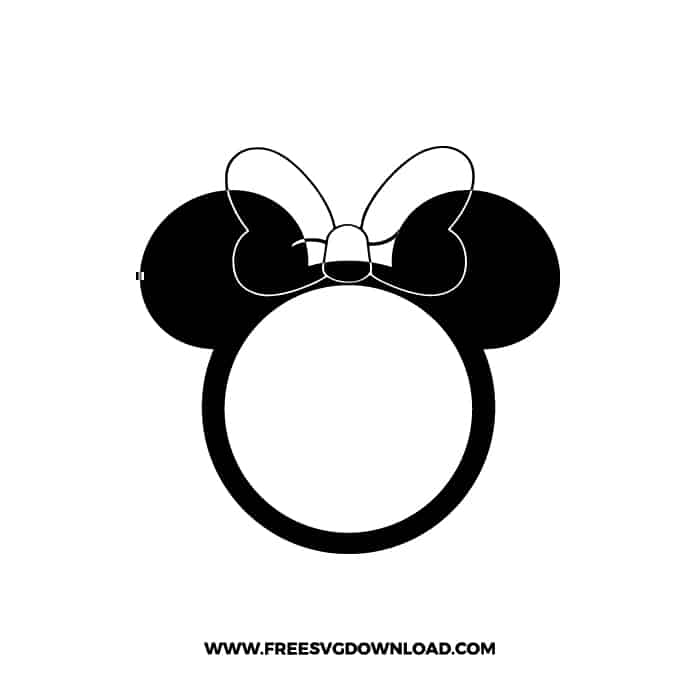 Minnie Monogram 3 SVG & PNG, SVG Free Download, svg files for cricut, svg files for Silhouette, Minnie svg, disney svg,