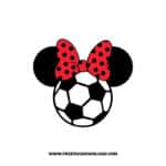 Minnie Soccer Sports SVG & PNG, SVG Free Download, svg files for cricut, svg files for Silhouette, mickey mouse svg, disney svg