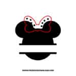 Minnie Split Monogram 1 SVG & PNG, SVG Free Download, svg files for cricut, svg files for Silhouette, Minnie svg, disney svg,