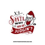 Santa why you be judgin SVG & PNG, SVG Free Download, svg files for cricut, christmas free svg, christmas ornament svg