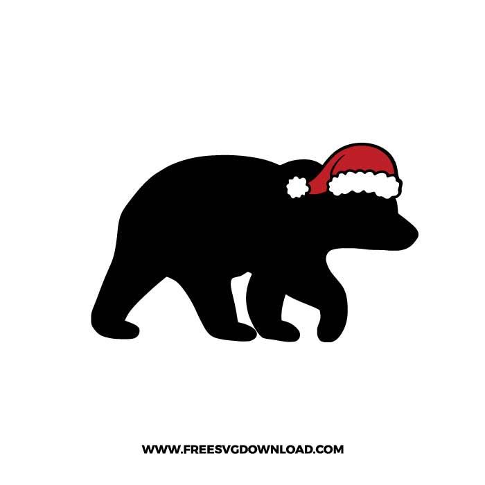 Christmas Bear SVG & PNG, SVG Free Download, svg files for cricut, svg files for Silhouette, separated svg, trending svg, Merry Christmas SVG, holiday svg, Santa svg, snowflake svg, candy cane svg, Christmas tree svg, Christmas ornament svg, Christmas quotes, noel svg