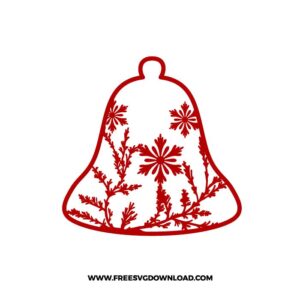 Christmas Bell Paper Cut SVG & PNG, SVG Free Download, svg files for cricut, svg files for Silhouette, separated svg, trending svg, Merry Christmas SVG, holiday svg, Santa svg, snow flake svg, candy cane svg, Christmas tree svg, Christmas ornament svg, Christmas quotes, new year svg