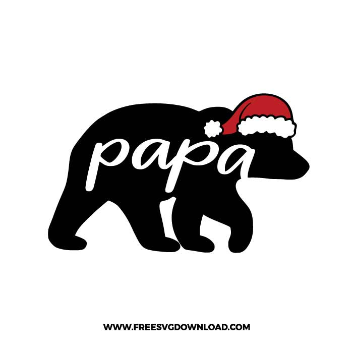 Christmas Papa Bear free SVG & PNG, SVG Free Download, svg files for cricut, svg files for Silhouette, separated svg, funny christmas svg, Merry Christmas SVG, holiday svg, Santa svg, snowflake svg, candy cane svg, Christmas tree svg, Christmas ornament svg, Christmas quotes, noel svg, bear svg