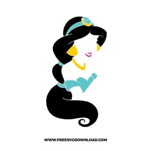 Jasmine Silhouette Free SVG File