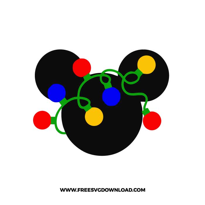 Mickey Christmas Light SVG & PNG, SVG Free Download, svg files for cricut, svg files for Silhouette, separated svg, trending svg, disney svg, disneyland svg, mickey mouse svg, gmickey head svg, minnie svg, minnie mouse svg, disney castle svg, Merry Christmas SVG, holiday svg, Santa svg, snow flake svg, candy cane svg, Christmas tree svg, Christmas ornament svg, Christmas quotes, mickey christmas svg