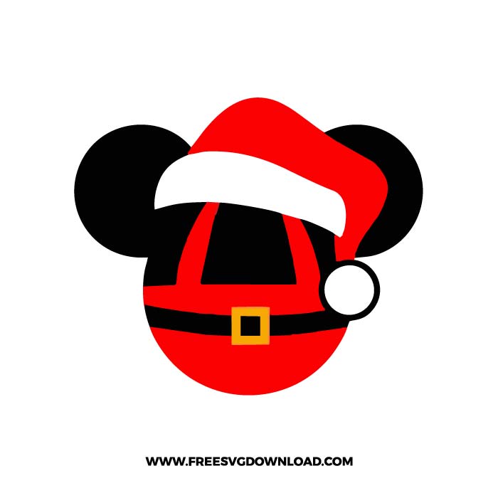 Mickey Christmas Santa SVG & PNG, SVG Free Download, svg files for cricut, svg files for Silhouette, separated svg, trending svg, disney svg, disneyland svg, mickey mouse svg, gmickey head svg, minnie svg, minnie mouse svg, disney castle svg, Merry Christmas SVG, holiday svg, Santa svg, snow flake svg, candy cane svg, Christmas tree svg, Christmas ornament svg, Christmas quotes, mickey christmas svg