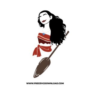 Moana Silhouette Free SVG File
