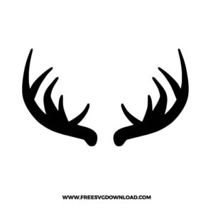 Reindeer Antlers Free SVG File
