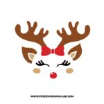 Rudolph Face SVG & PNG, SVG Free Download, svg files for cricut, svg files for Silhouette, separated svg, trending svg, Merry Christmas SVG, holiday svg, Santa svg, snowflake svg, candy cane svg, Christmas tree svg, Christmas ornament svg, Christmas quotes, noel svg, reindeer svg