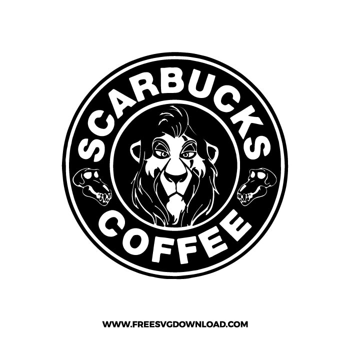 carbucks Coffee Starbucks & PNG, SVG Free Download,  SVG for Silhouette, svg files for cricut, separated svg, disney svg, lion king svg, simba svg, scar svg, starbucks svg, starbucks wrap free svg
