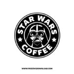 Star Wars Coffee Starbucks SVG & PNG, SVG Free Download,  SVG for Silhouette, svg files for cricut, separated svg, disney svg, star wars svg, jedi svg, baby yoda svg, mandalorian svg, force svg, yoda svg, storm trooper svg, chewbacca svg, starbucks svg, starbucks wrap free svg, darth vader svg