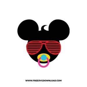 Baby Mickey Sunglasses SVG & PNG, SVG Free Download, svg files for cricut, svg files for Silhouette, mickey mouse svg, disney svg
