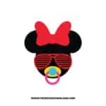 Baby Minnie Sunglasses SVG & PNG, SVG Free Download, svg files for cricut, svg files for Silhouette, mickey mouse svg, disney svg