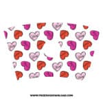 Conversation Hearts Starbucks Wrap SVG & PNG, SVG Free Download, SVG files for cricut, free starbucks wrap svg, heart svg, love svg
