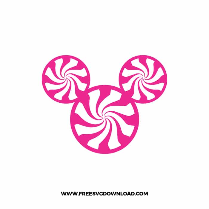 Mickey Head Candy Pink SVG & PNG, SVG Free Download, svg files for cricut, svg files for Silhouette, mickey mouse svg, disney svg
