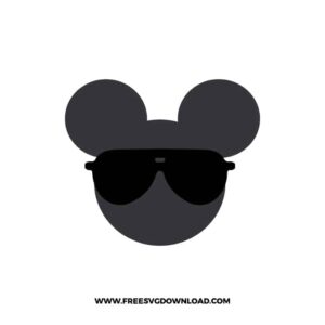 Mickey Sunglasses 2 SVG cut file