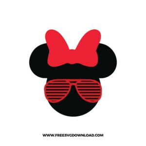 Minnie Sunglasses SVG & PNG, SVG Free Download, svg files for cricut, svg files for Silhouette, mickey mouse svg, disney svg