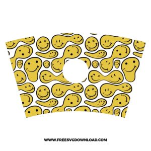 Smiley Starbucks Wrap SVG & PNG, SVG Free Download, SVG files for cricut, starbucks wrap svg, starbucks free svg, smiley svg, smiley face svg