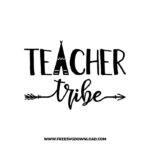 Teacher Tribe SVG & PNG, SVG Free Download, SVG files for cricut, teacher svg, school svg, teacher shirt svg, funny teacher svg, techer quotes svg, apple svg, teacher life svg, back to school svg