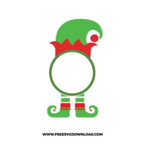 Elf Monogram SVG & PNG, SVG Free Download, svg files for cricut, svg files for Silhouette, separated svg, funny christmas svg, Merry Christmas SVG, holiday svg, Santa svg, snowflake svg, candy cane svg, Christmas tree svg, Christmas ornament svg, Christmas quotes, noel svg, flower svg, monogram free svg