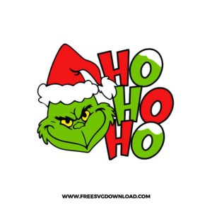 Grinch Ho Ho Ho Free SVG File