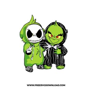 Grinch Nightmare Before Christmas Free SVG File