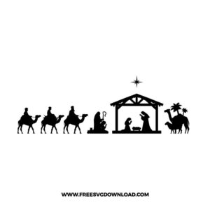 Nativity Scene Cricut Free SVG File