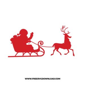 Santa Sleight Free SVG File
