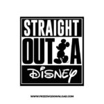 Straight outta Disney SVG & PNG, SVG Free Download, svg files for cricut, svg files for Silhouette, separated svg, disney svg, disneyland svg, mickey mouse svg, mickey head svg, minnie svg, minnie mouse svg, disney castle svg